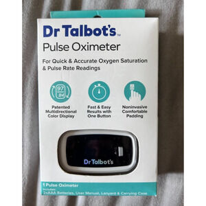 New Sealed Dr. Talbot's Pulse Oximeter For Quick & Accurate Oxygen Readings